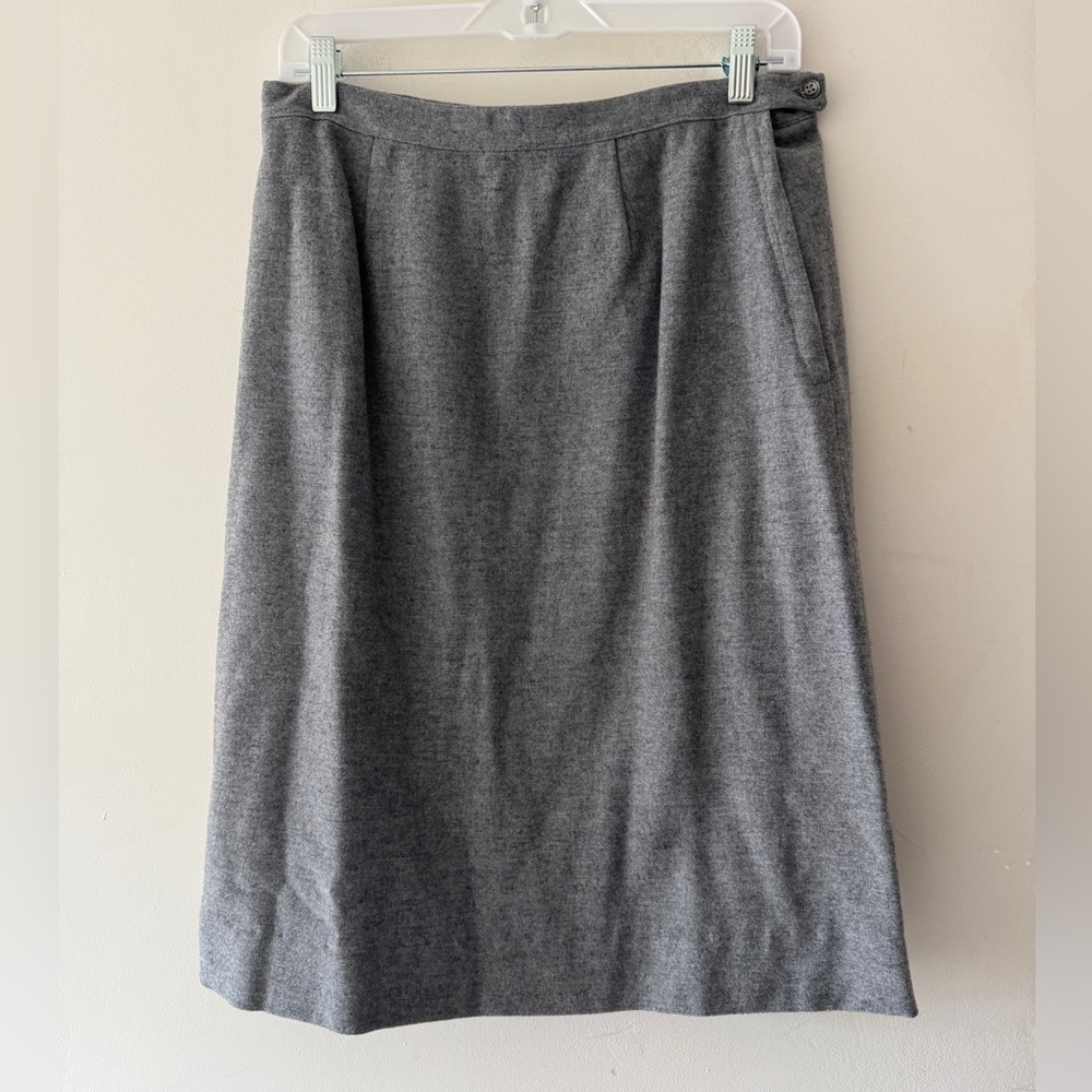 Vintage Pendleton Wool Skirt Womens‎ Gray A-Line 1950s Retro clothing
